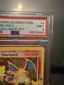 2021 Pokemon Celebrations Classic Collection Charizard 4/102 Holo PSA 9 Mint - Image 3