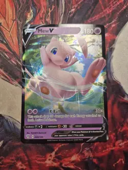 Mew V Ultra Rare Pokemon SWSH03: Darkness Ablaze 069/189 NM - Image 1