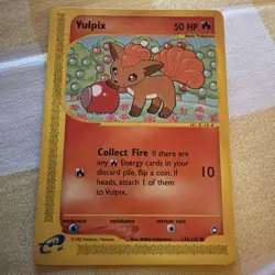 Pokemon TCG Vulpix 116/147 Aquapolis Regular Non-Holo Common LP - Image 1