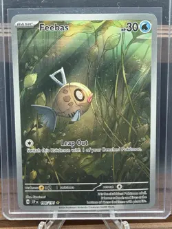 Pokemon Feebas 198/191 Sv08: Surging Sparks Illustration Rare Holo - Image 1