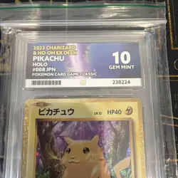 Pikachu - Classic Collection Japanese - 008/032 - 2023 - ACE GEM MINT 10! - Image 2