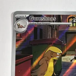 Pokemon Gumshoos Illustration Rare 153/132 Me01: Mega Evolution Holo 100 HP - Image 2