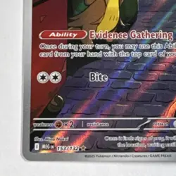 Pokemon Gumshoos Illustration Rare 153/132 Me01: Mega Evolution Holo 100 HP - Image 3
