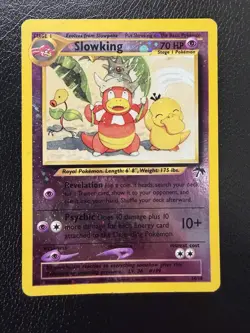 Pokemon TCG Slowking 14/18 Southern Islands Promo Reverse Holo HP With Swirl🌀 - Image 4