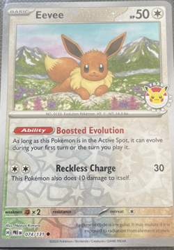 Pokemon TCG Eevee 074/131 2025 Promo New & Sealed - Image 1