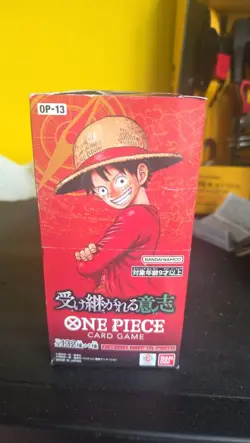 One Piece Game OP-13 Inherited Will Japanese Boost Box 24 Pks see description - Image 1