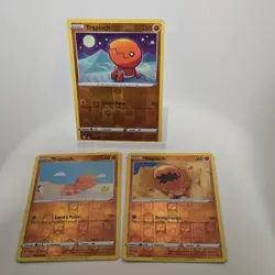 🔥Pokemon TCG Sword & Shield Trapinch Reverse Holo Card Lot 3x🔥 - Image 1
