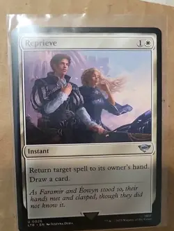 MTG "REPRIEVE" 26 LORD OF THE RINGS (LOTR) FOIL CARD - NM m15 - Image 1