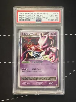 PSA 10 Mewtwo Lv. X 006/012 Holo Collection Pack Japanese Pokemon Card 2009 - Image 1
