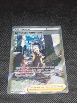 Cynthia's Ambition GG60/GG70 Crown Zenith Pokemon Card - Image 1
