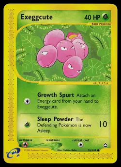 Pokemon Card - Exeggcute Aquapolis 76/147 Common Non Holo - Image 1