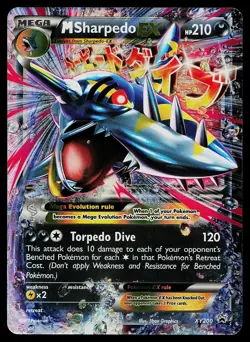 Pokemon Card XY Promo M Sharpedo EX XY200 - Image 1