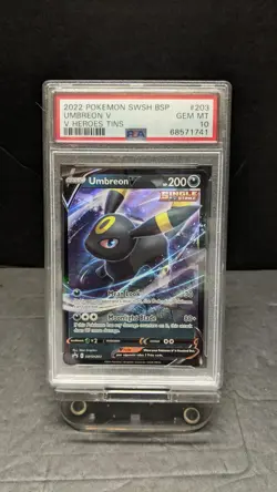 Pokemon SWSH Umbreon V Heroes Black Star Promo #203 PSA 10 - Image 1