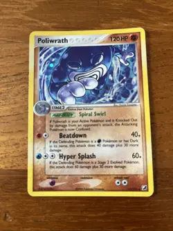 Pokemon Poliwrath EX Unseen Forces Holo Rare #11 Ungraded - Image 1