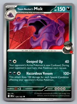 Pokemon TCG SV10: Destined Rivals Team Rocket's Muk 124/182 - Image 1