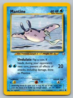 Pokemon TCG Neo Genesis Mantine 064/111 - Image 1