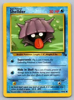 Pokemon TCG Fossil Shellder 54/62 - Image 1