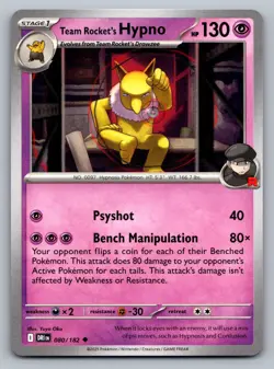 Pokemon TCG SV10: Destined Rivals Team Rocket's Hypno 080/182 - Image 1
