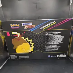 Pokemon TCG Crown Zenith Pikachu VMAX Factory Sealed Special Collection Box - Image 4