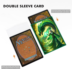 "100 Premium MTG Card Sleeves with Perfect Fit Inner Sleeves - Art Matte Finish - Image 4