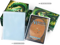 "100 Premium MTG Card Sleeves with Perfect Fit Inner Sleeves - Art Matte Finish - Image 5