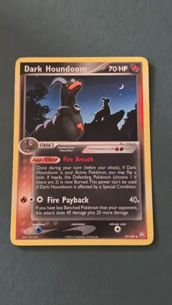 Dark Houndoom 37/109 Non-Holo Pokemon EX Team Rocket Returns - Image 1