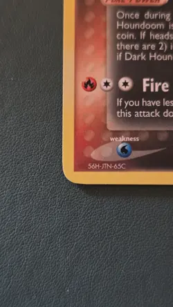 Dark Houndoom 37/109 Non-Holo Pokemon EX Team Rocket Returns - Image 4