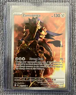 Zamazenta Holo Destined Rivals Illustration Rare 201/182 Pokemon TCG - Image 3