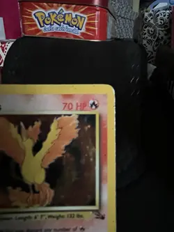 Pokemon Moltres Fossil Holo Rare Unlimited 12/62 1999 70 HP English - Image 3