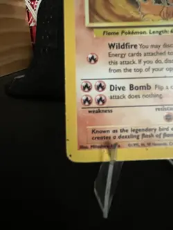 Pokemon Moltres Fossil Holo Rare Unlimited 12/62 1999 70 HP English - Image 5