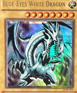 FOIL SHIFT ERROR - Blue-Eyes White Dragon LOB-001 Unlimited - PSA 2 - Image 1