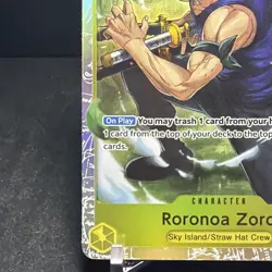 Roronoa Zoro SR OP15-113 Adventure on Kami's Island Foil One Piece Card Game - Image 3