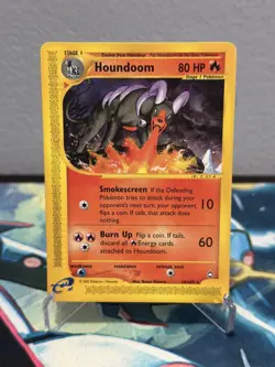 Houndoom Aquapolis 14/147 Rare Pokemon E Reader Card Non-Holo - LP - Image 1