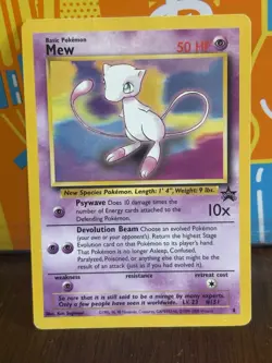 Pokemon Card - Mew #8 WoTC Black Star Promo - Image 1