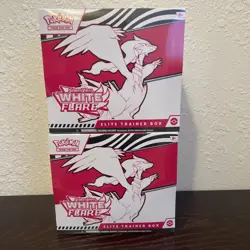 Pokemon White Flare Elite Trainer Box Lot Of Two Factory Sealed New ETB - Image 1