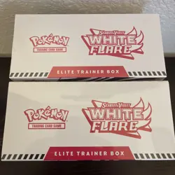 Pokemon White Flare Elite Trainer Box Lot Of Two Factory Sealed New ETB - Image 4