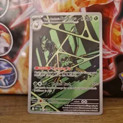 Pokemon TCG Destined Rivals Team Rockets Spidops Illustration Rare Card 187/182 - Image 1