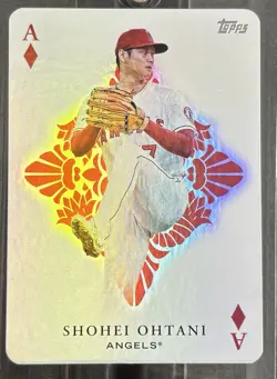 2023 Topps Series 1 - All Aces Shohei Ohtani #AA-11 Purple Back Angels - Image 1