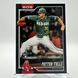 2026 Topps Series 1 Payton Tolle RC #15 Black Border /75 Boston Red Sox - Image 1