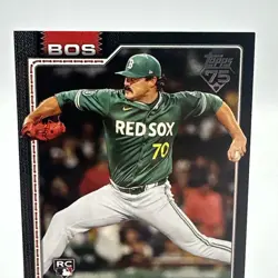 2026 Topps Series 1 Payton Tolle RC #15 Black Border /75 Boston Red Sox - Image 3