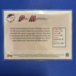 2021 Topps Update Series - 70 Years of Topps Baseball Don Mattingly #70YT-8 - Image 2