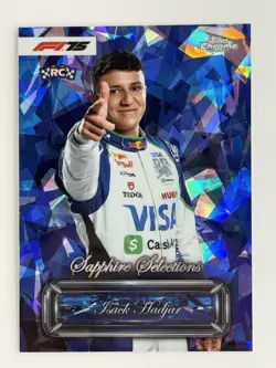 2025 Topps Chrome Sapphire Selections Formula 1 F1 Isack Hadjar RC - Image 1