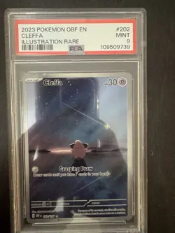 Pokemon TCG Cleffa Sv03: Obsidian Flames Holo Illustration Rare Card 202/197 - Image 1