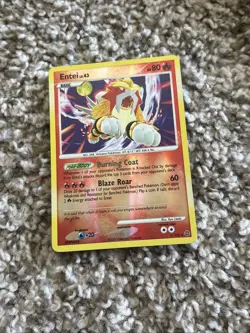 Pokemon Entei TCG LV.43 Holo Card 4/132 Secret Wonders Series - Image 1