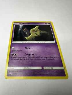 Mimikyu SM99 Sun & Moon Ultra Rare Holo Black Star Promo Pokemon Card - Image 1