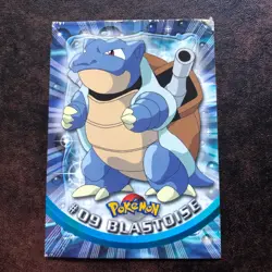TOPPS POKEMON CARD BLASTOISE #09 UPPER EDGE WEAR - Image 1