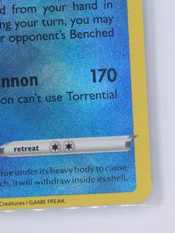 Pokemon TCG Radiant Blastoise Holo Card 018/078 Pokemon Go Rare, Near Mint/Mint - Image 3