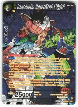 Bardock, Inherited Might BT18-107 SPR Dragon Ball Super Card - Image 1