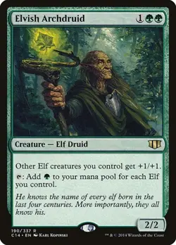 2x Elvish Archdruid Commander 2014 MP MTG - Image 1