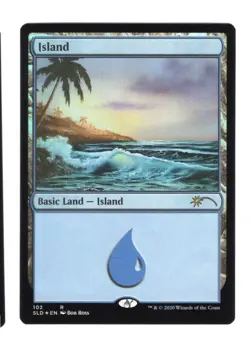 Island 102 - Foil - Happy Little Gathering Secret Lair MTG Magic - Image 1